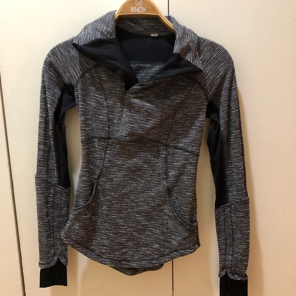 Lululemon Think Fast long sleeve pullover gray 2